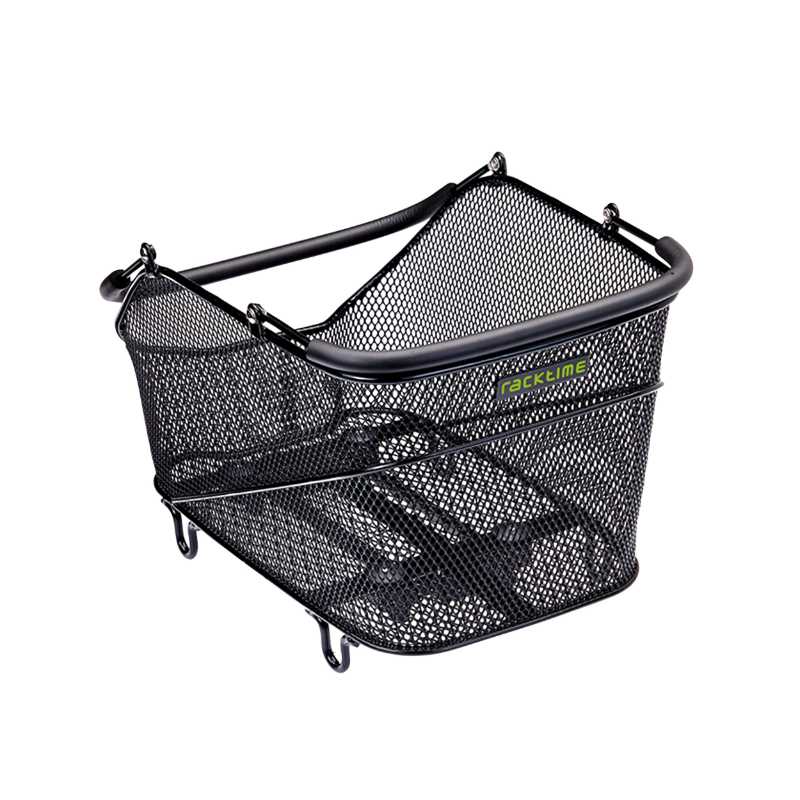 Panier arrière fil acier Racktime Bask-it Trunk noir avec anse sur porte-bagages (39x26x27 cm) - vue 2