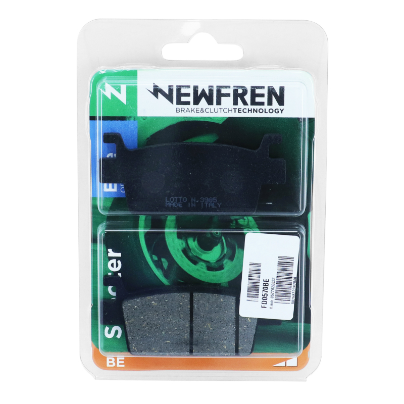 Plaquette de frein Newfren pour kymco 550 ak 2017+ ar, 550 CV3 2022+ ar (l 85,5MM - h 37,9MM - p 8,8MM) (FD0570BE) (elite organique) - vue 3