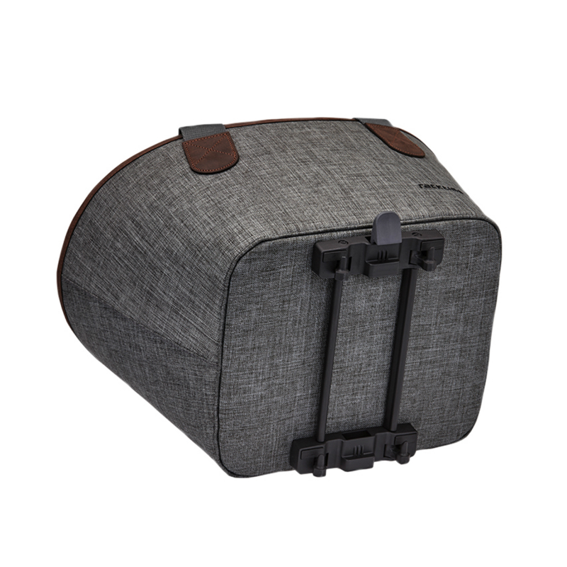 Panier-sac à main vélo Racktime Agnétha gris fixation porte-bagages L 34 cm x l 26 cm x h 37 cm - vue 4