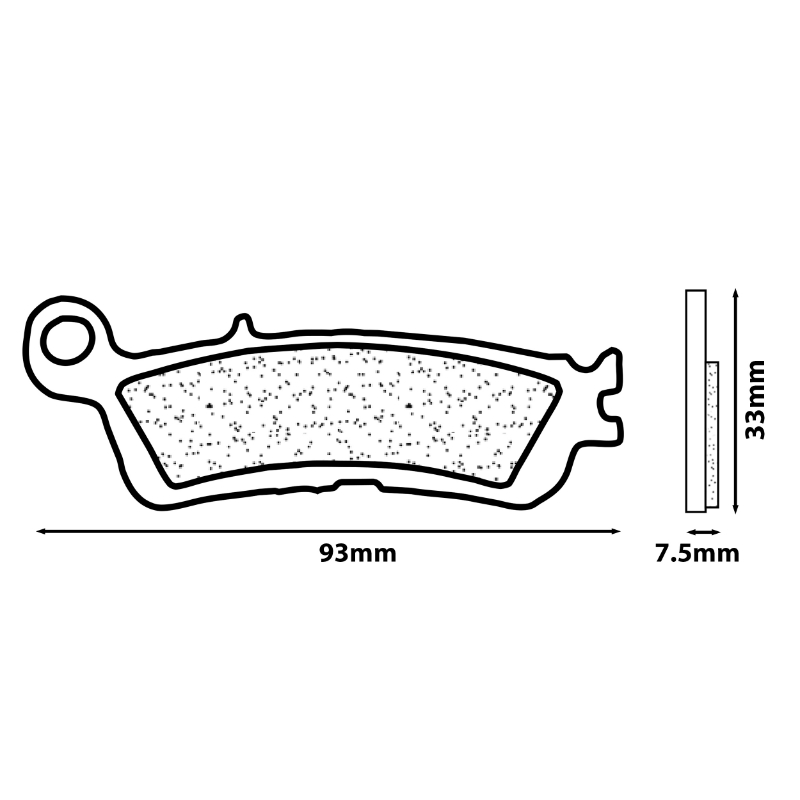 Plaquettes de frein CL Brakes pour Yamaha YZ 125/250/450 F et Fantic XE/XEF (1267MX10) - vue 2
