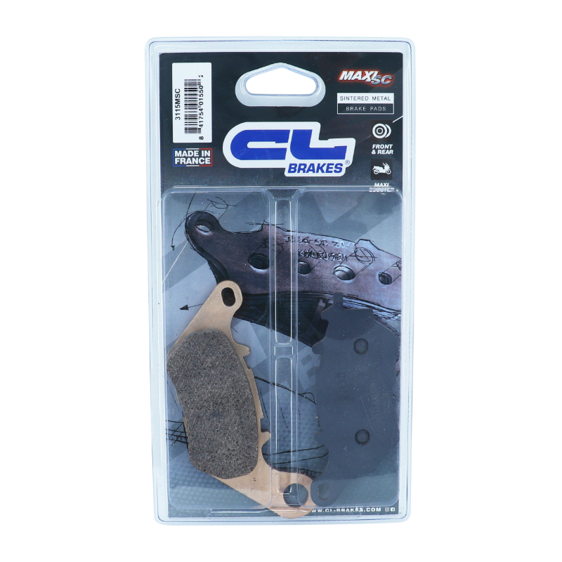 Plaquettes de frein CL Brakes Yamaha 125 XMAX 2018+ / 300 XMAX 2017+ / 320 MT-03 2016+ / YZF-R3 2015+ arrière - vue 3