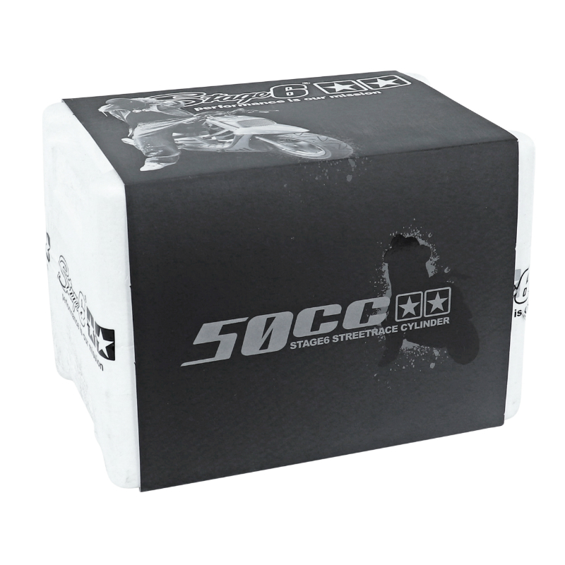 Culasse moteur STAGE6 Streetrace fonte pour MBK 50 Booster et Yamaha 50 BWS - vue 2