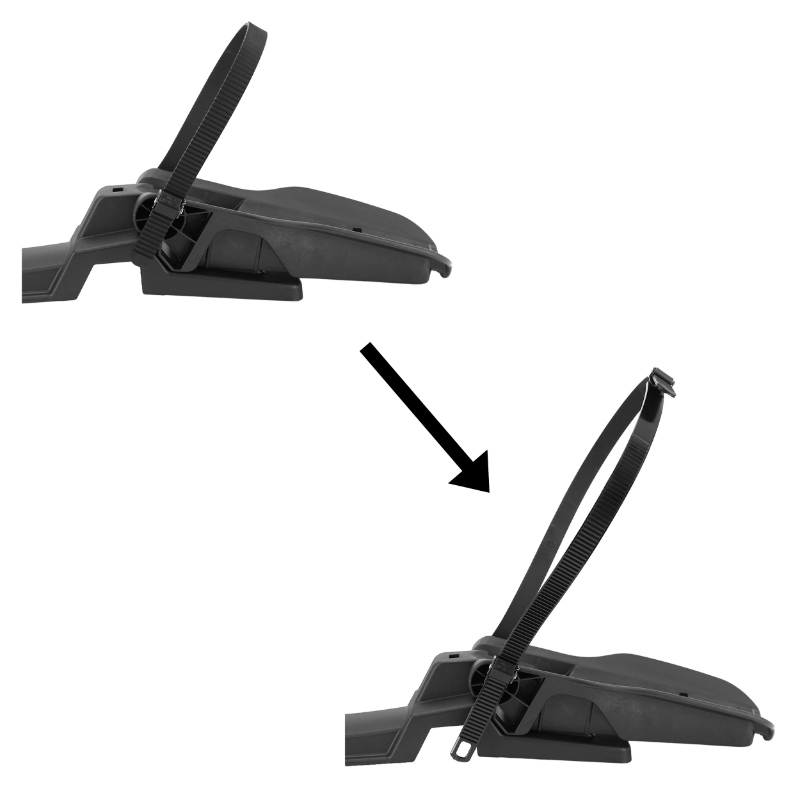Sangle crantelée Peruzzo pour porte-vélo Pure Instinct - Parma - Zephyr (paire) - vue 2