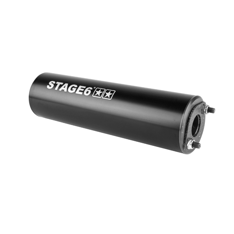 Silencieux STAGE6 Streetrace pour Derbi 50 Senda DRD-Minarelli 50 AM6 passage bas - vue 3