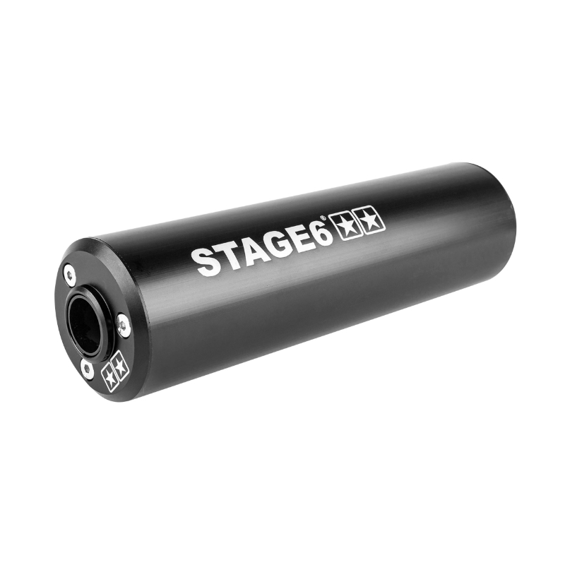 Silencieux STAGE6 Streetrace pour Derbi 50 Senda DRD-Minarelli 50 AM6 passage bas - vue 4