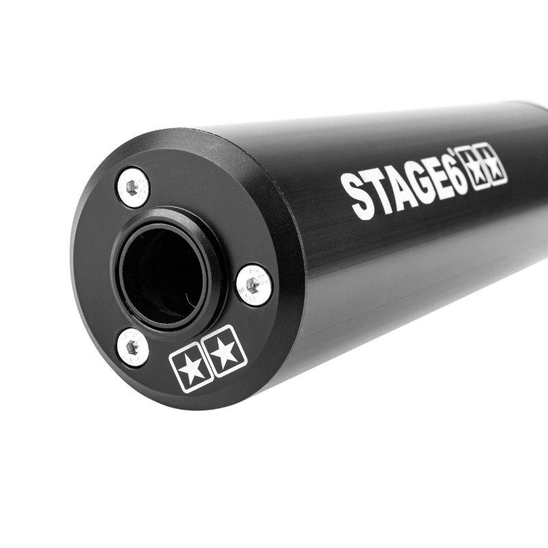 Silencieux STAGE6 Streetrace pour Derbi 50 Senda DRD-Minarelli 50 AM6 passage bas - vue 5