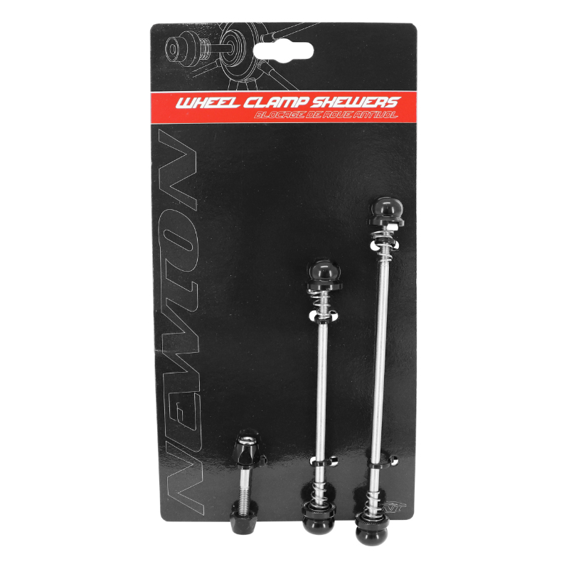 Kit blocage rapide VTT avant arrière et serrage selle Newton noir 130-135 (160 mm) - 3 pièces - vue 2