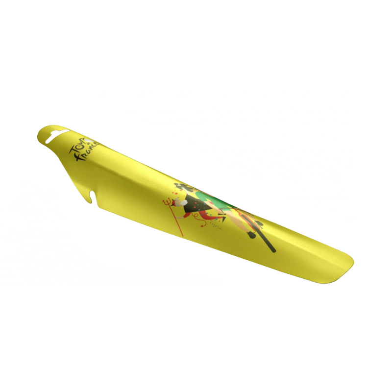 Garde-boue route-VTT clipsable arrière Velox jaune Tour de France - vue 2