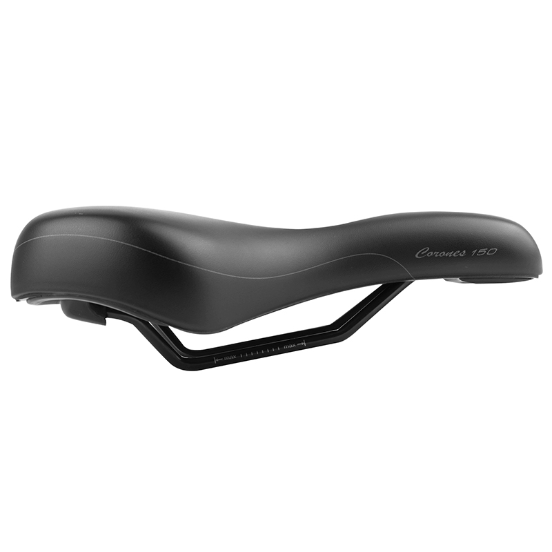 Selle Newton City Fluidynamic Double Densité Confort 50 Modéré Noir Homme 282x180mm - vue 4