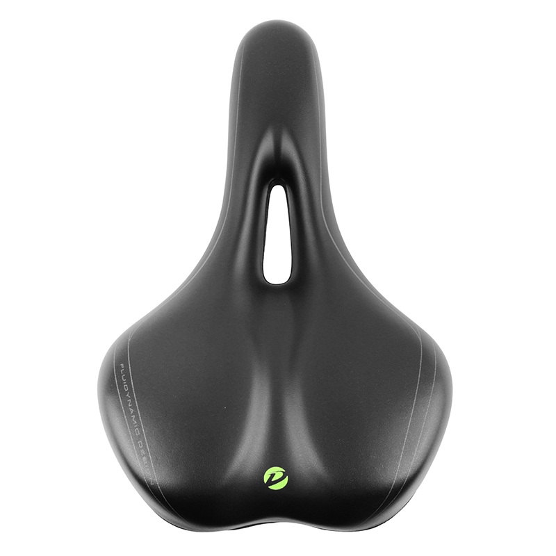 Selle Newton City Fluidynamic double densité confort 51 moderate trou central noir homme 272x192mm - vue 2