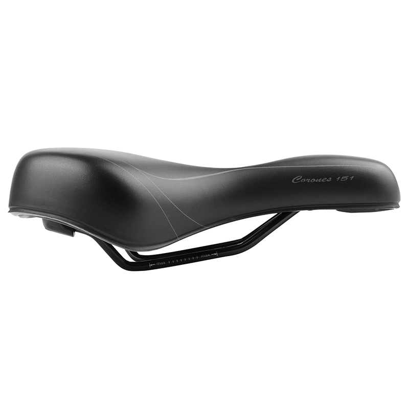 Selle Newton City Fluidynamic double densité confort 51 moderate trou central noir homme 272x192mm - vue 4