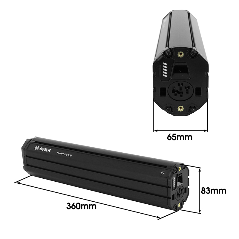 Batterie Bosch PowerTube 500 vertical 500Wh BBP281 BDU2XX - BDU3XX - BDU4XX (2ème génération) - vue 3