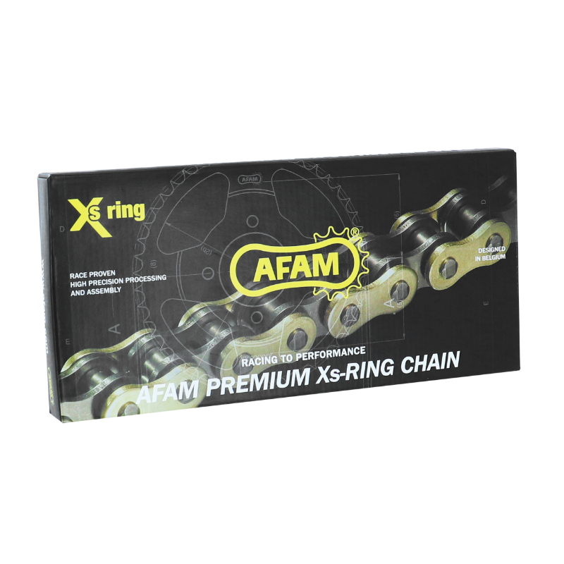 Chaîne moto AFAM 520 128 maillons XS-Ring renforcée plus or (A520XRR3-G 128L) - vue 2