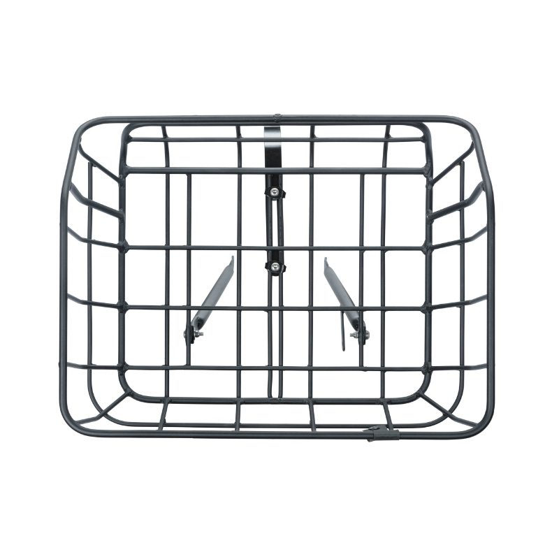 Porte bagage velo avant plateforme portland a tringles Basil avec panier 25L alu noir mat reglable 28''-26" (poids maxi 10 KG) (43X36X23CM) - vue 3