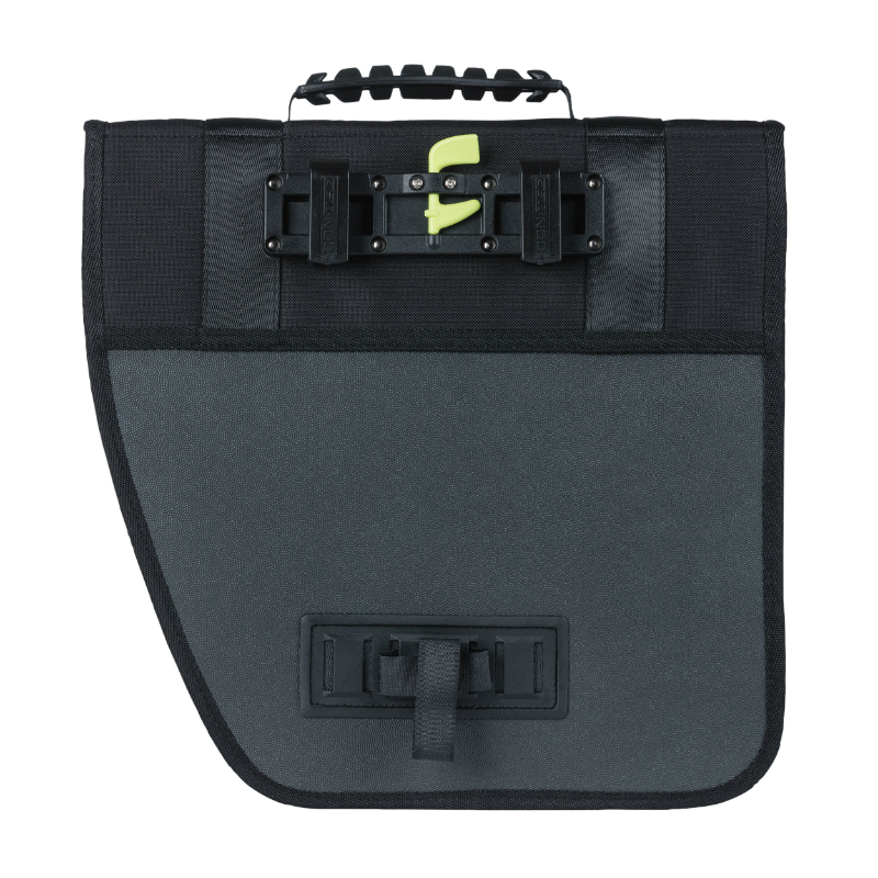 Sacoche arrière vélo latérale Basil Tour droit 14L noir fixation crochet 34x14x34cm - vue 3