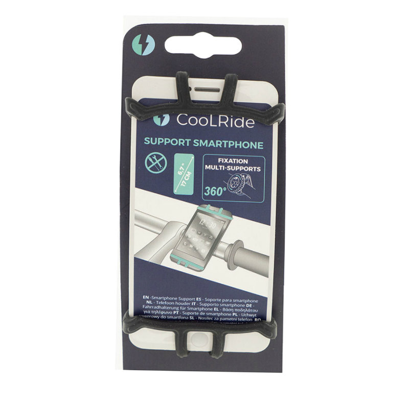Support smartphone universel Sélection P2R silicone avec fixation clips - vue 8