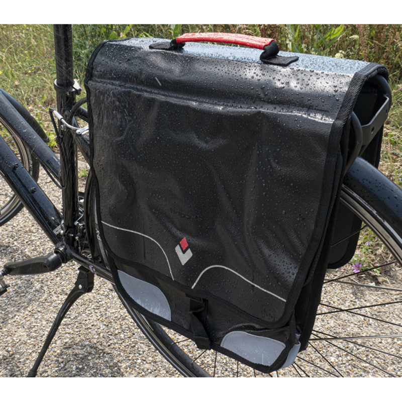 Sacoche arrière vélo double rigide HAPO G 32L noir waterproof - vue 5