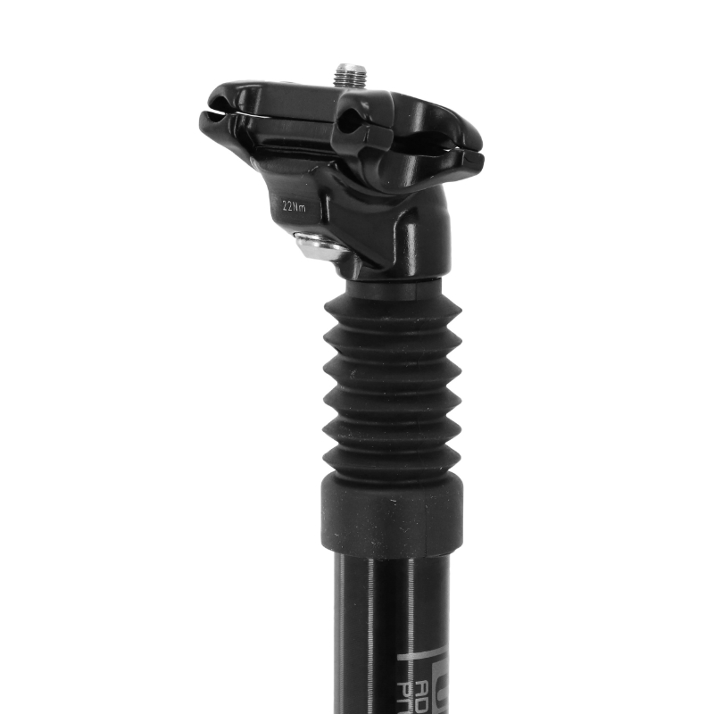 Tige de selle VTT suspension UNO diam 27,2 L350MM noire avec adaptateurs 31,6 et 28,6MM - vue 2