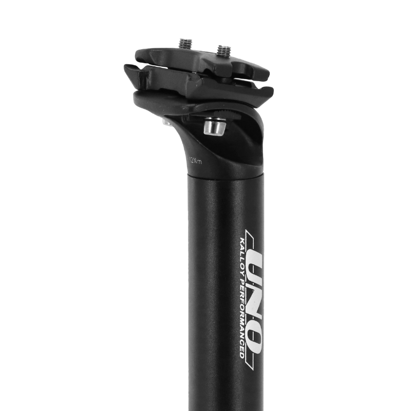 Tige de selle VTT uno alu noir diam 31,6 L350MM (sur carte) - vue 2