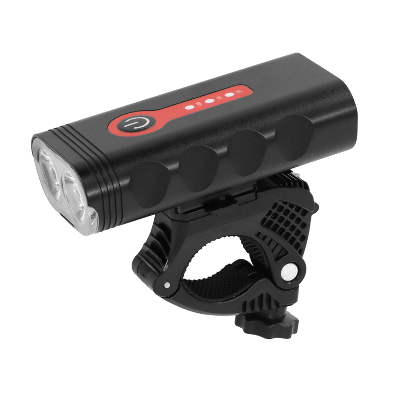 Eclairage velo usb avant LG-PL1000 sur cintre P2R 1000 lumen 4 modes (autonomie 3H-6H) noir - vue 2
