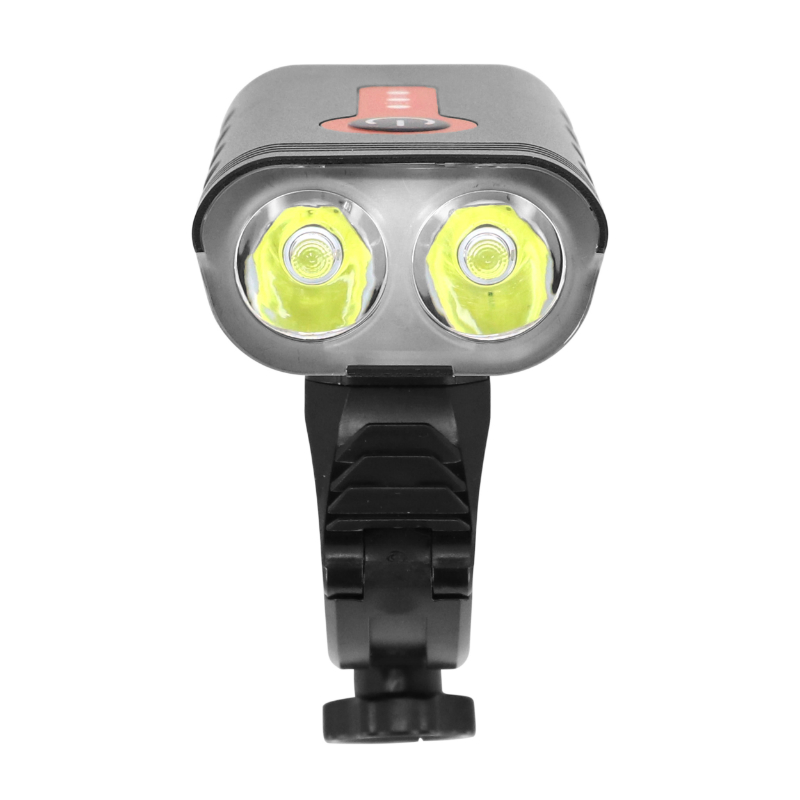 Eclairage velo usb avant LG-PL1000 sur cintre P2R 1000 lumen 4 modes (autonomie 3H-6H) noir - vue 3