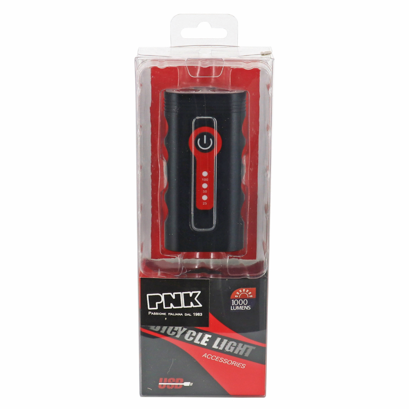 Eclairage velo usb avant LG-PL1000 sur cintre P2R 1000 lumen 4 modes (autonomie 3H-6H) noir - vue 7