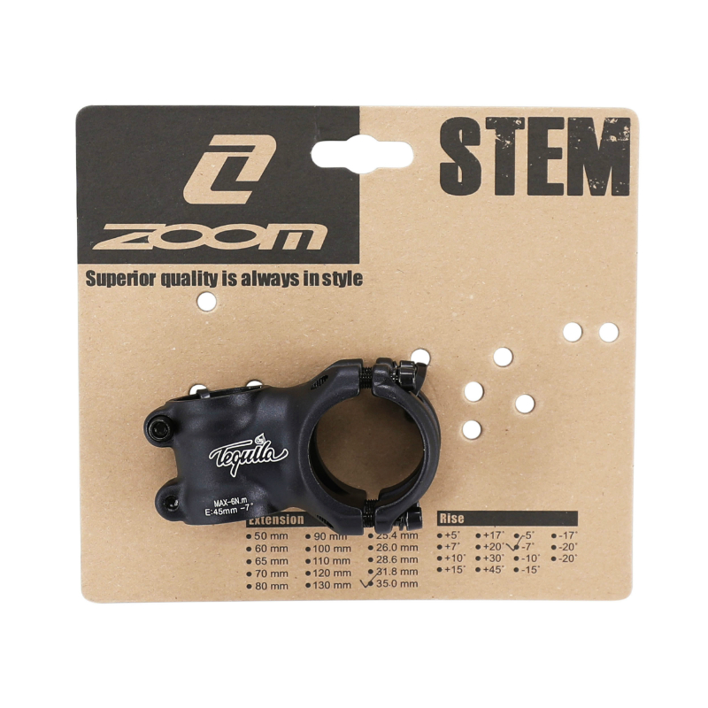 Potence VTT ZOOM Tequila DH alu noir mat 35 mm x 45 mm - vue 4