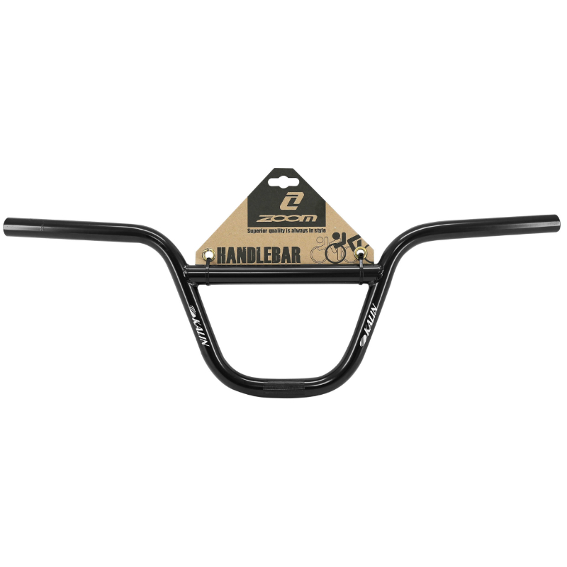 Cintre BMX Kalin acier noir ZOOM fixation potence 22,2 mm hauteur 160 mm largeur 620 mm - vue 3