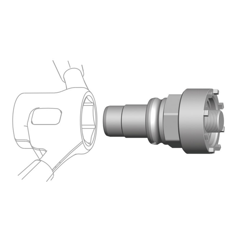 Cyclus Outil professionnel démonte écrou pour VAE Brose Panasonic VTT compatible outil snap.in 179967 ou clé 32 mm - vue 3