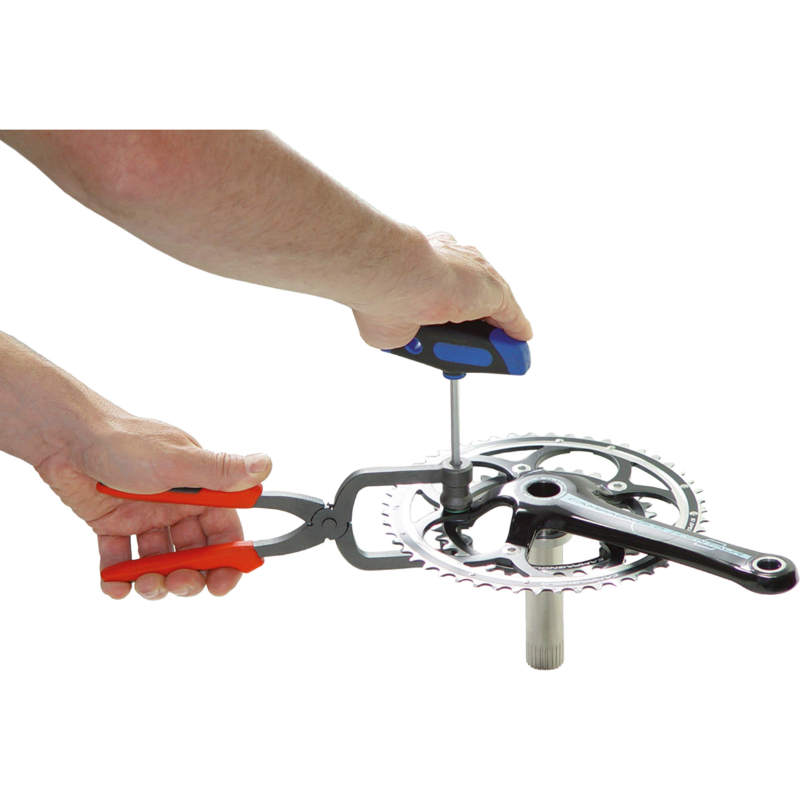 Outil professionnel démonte-cheminée Cyclus Intravis - Compatible plateaux Shimano/Campagnolo/Miche/Truvativ - vue 3