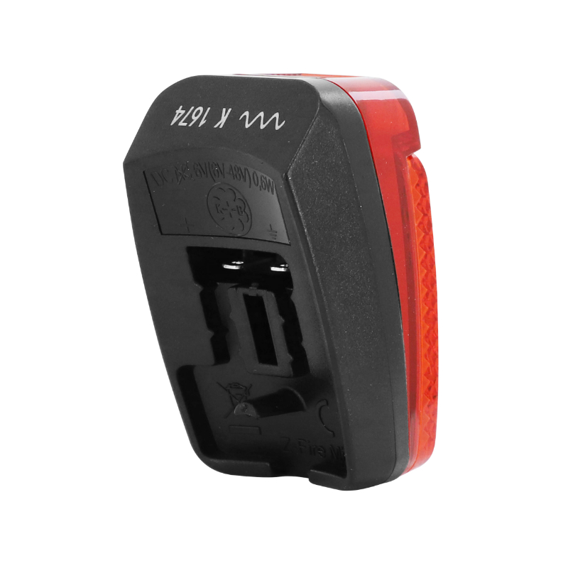 Éclairage vélo VAE arrière sur garde-boue Z-Fire Mini compatible 6-48V Sélection P2R - vue 3