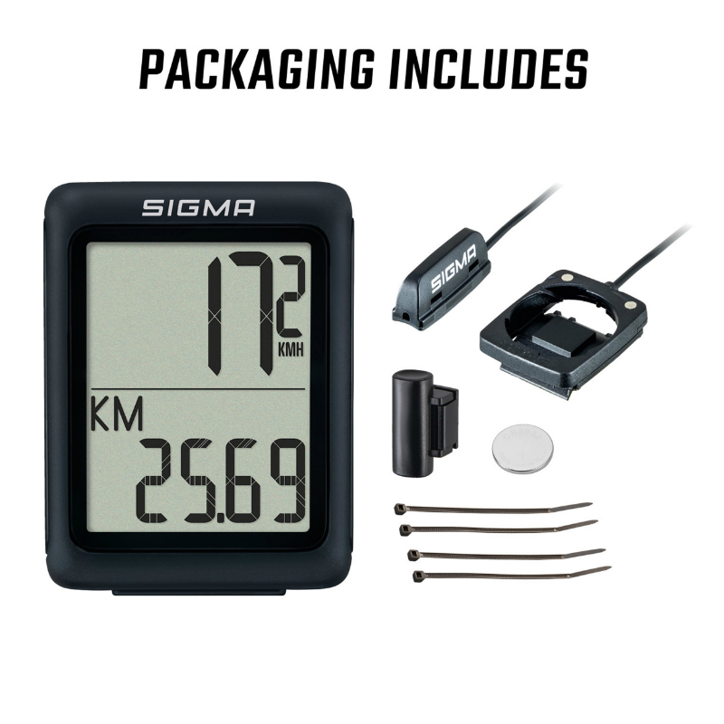 Compteur Sigma BC 5.0 WR à fil noir - vue 4