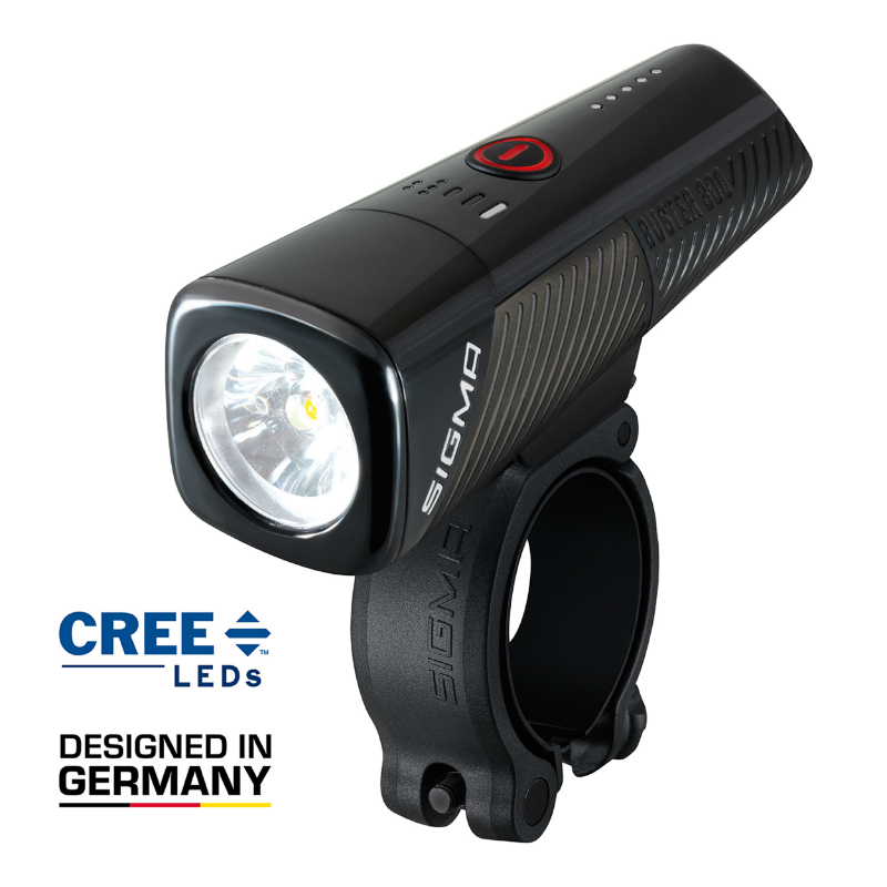 Eclairage velo usb avant Sigma buster 800 lumen visibilite 170M (autonomie 2H à 9H-JUSQU'A 30H mode flash) batterie iion recharge usb - fixation cintre - vue 6