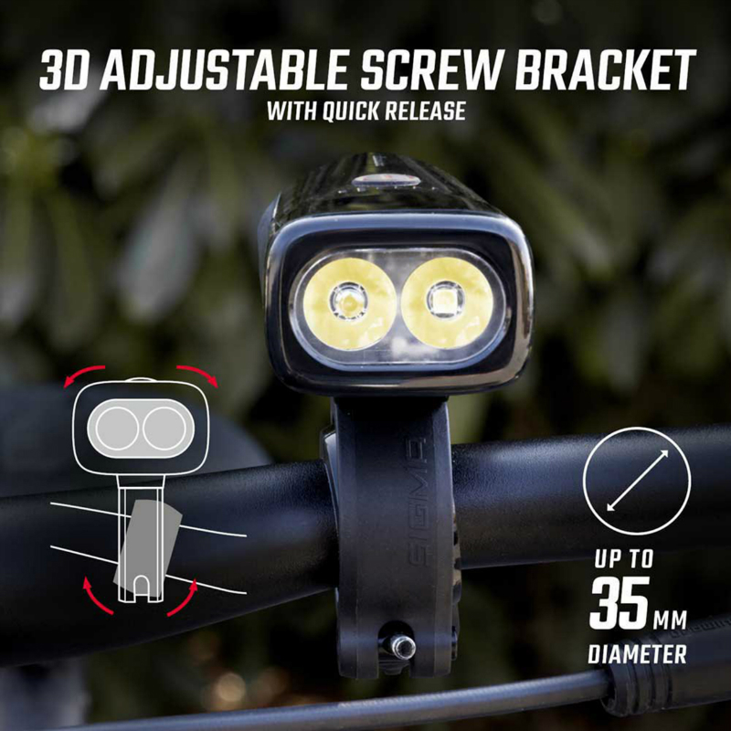 Sigma Buster 1100 - Éclairage vélo avant USB 1100 lumens - vue 7