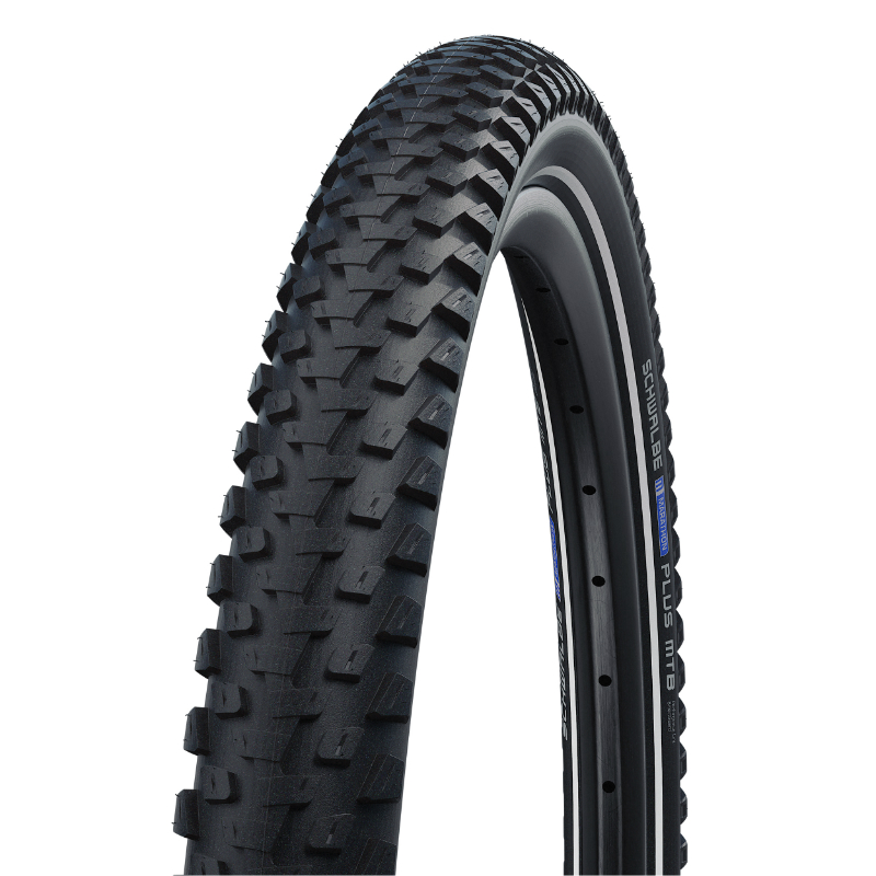 PNEU VTT SUV 27.5 X 2.25 SCHWALBE MARATHON PLUS MTB CRAMPONS NOIR TR (57-584) RENFORT FLANC REFLEX HOMOLOGUE VAE e50