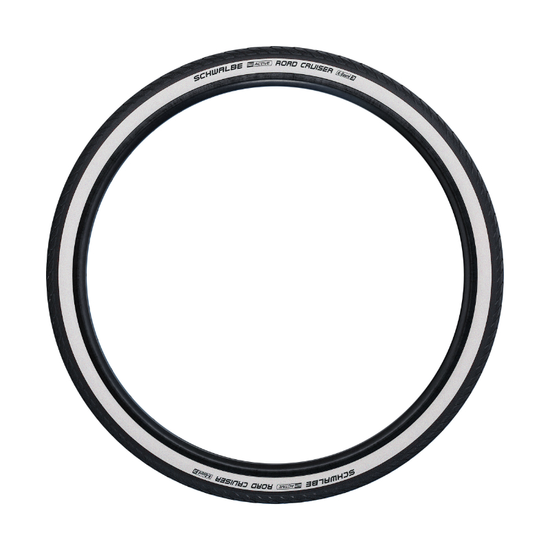 Pneu VTT urbain Schwalbe Road Cruiser 26 x 1.75 HS484 noir flanc beige TR - vue 3
