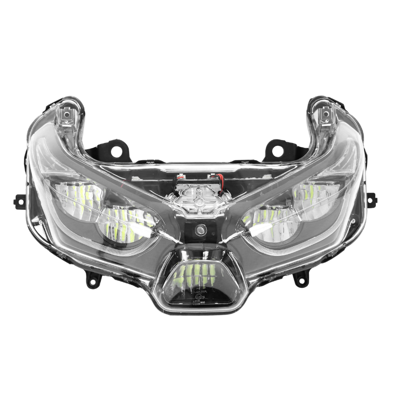 Phare-optique maxiscooter adaptable yamaha 125-300-400 XMAX 2018+2022 (leds) (OEM b74-h4300-00) (homologue ce) -P2R - vue 2