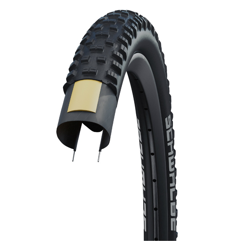 Pneu VTT 29 x 2.60 schwalbe tough tom noir TR (65-622) renfort k-guard - vue 3
