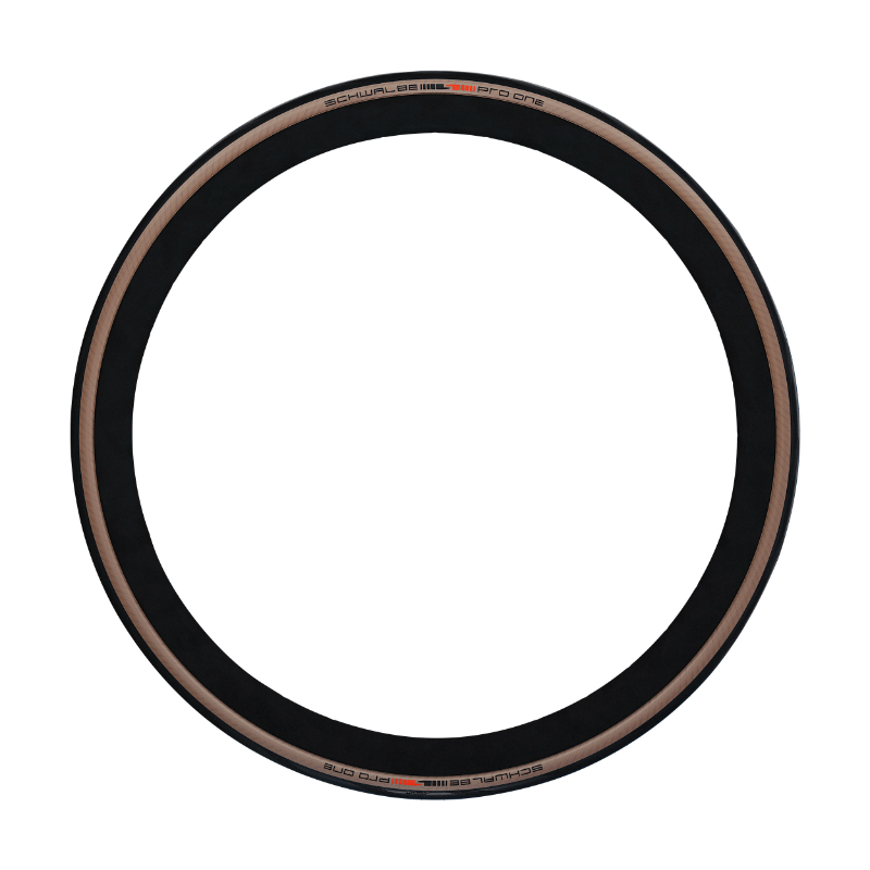 Pneu route Schwalbe Pro One Super Race 700 x 25 Tubeless Ready noir-beige - vue 3