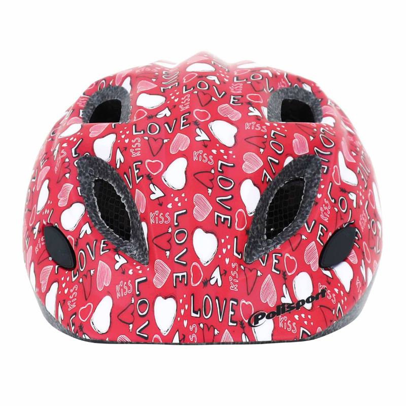 Casque vélo enfant Polisport Junior Love rose 52-56 cm avec molette et éclairage LED - vue 2