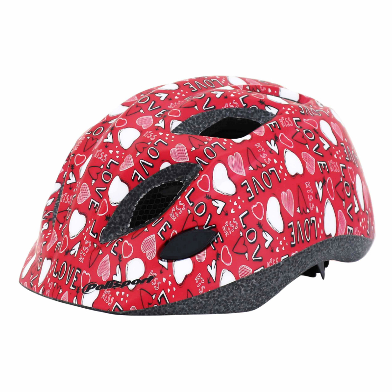 Casque vélo enfant Polisport Junior Love rose 52-56 cm avec molette et éclairage LED - vue 3