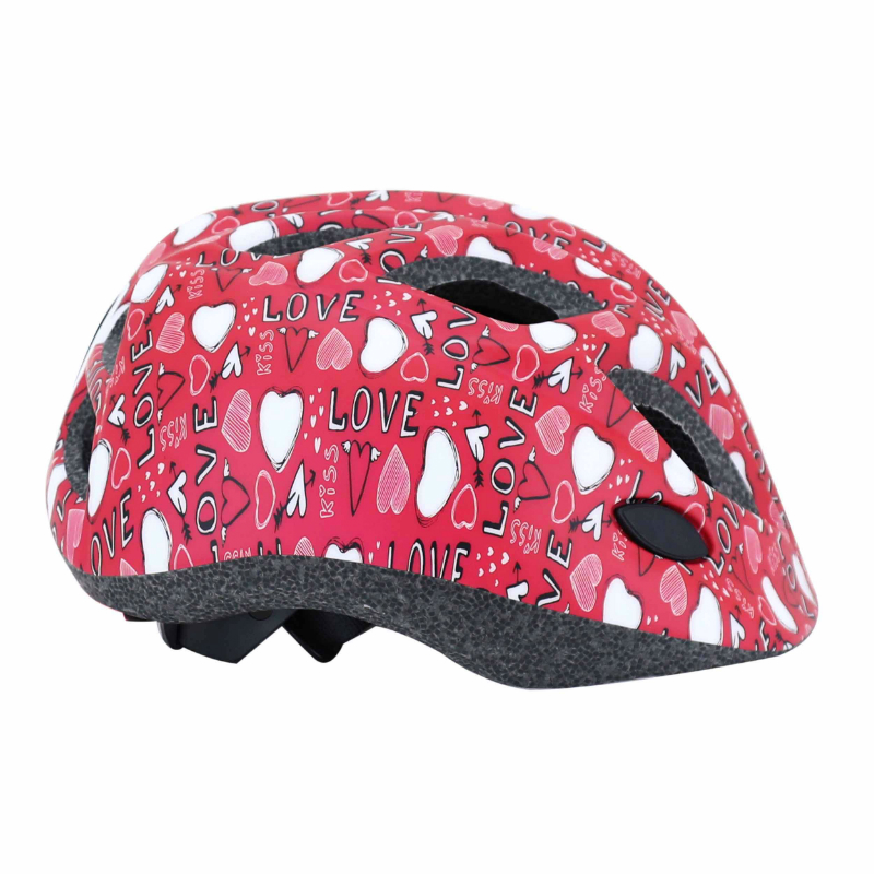 Casque vélo enfant Polisport Junior Love rose 52-56 cm avec molette et éclairage LED - vue 8