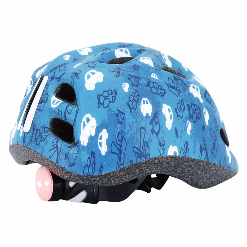 Casque vélo enfant Polisport Fun Trip bleu 48-52 cm avec molette et éclairage LED - vue 7