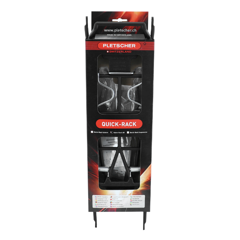 Porte-bagages vélo arrière Pletscher Quick Rack aluminium noir sur tige de selle 24-35 mm - vue 4