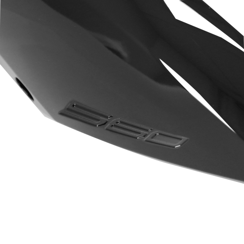Carénage coque moteur maxiscooter Yamaha 560 TMAX 2020-2021 noir brillant gauche P2R - vue 3