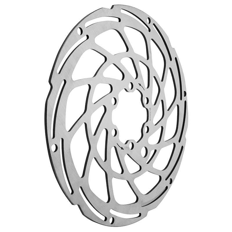 Disque de frein VTT 6 trous Newton brakco compatible shimano et autres 160 MM argent pour vae - e-bike avec renfort supplementaire de 2MM + 6 vis - vue 2