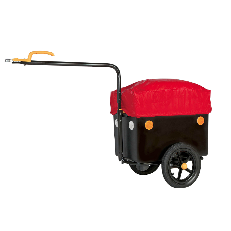 Remorque velo utilitaire maxitrailer 60L (dimensions interieures l 60CM x l 40CM x h 33CM) avec roues fixation tige de selle - vue 2