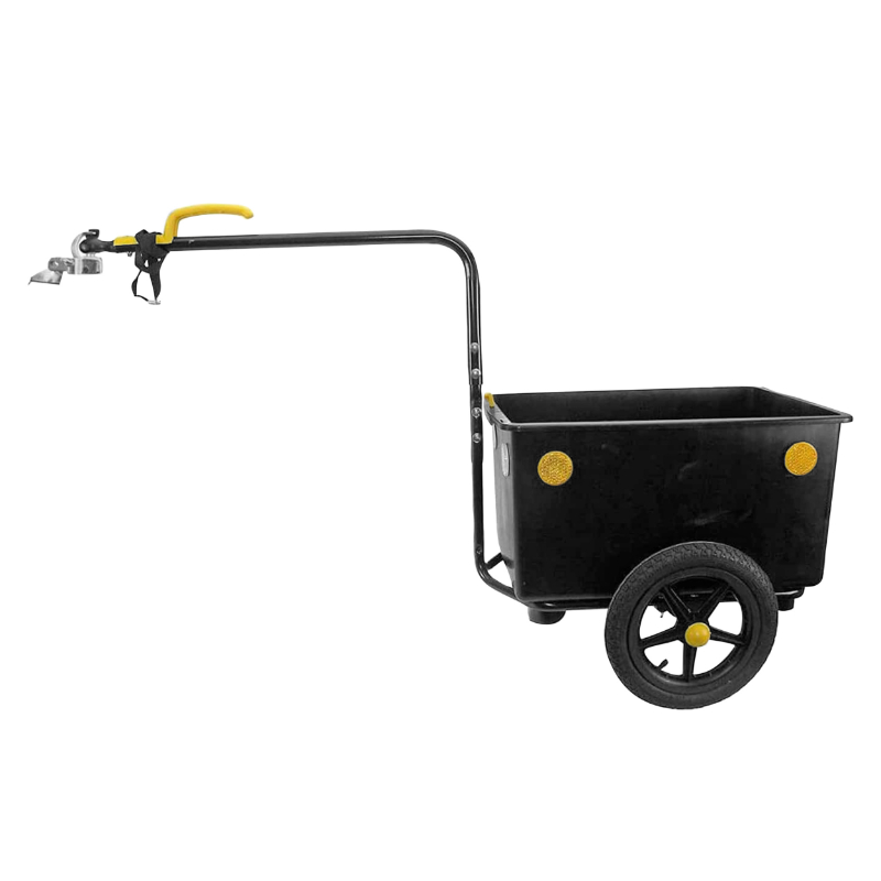 Remorque velo utilitaire maxitrailer 60L (dimensions interieures l 60CM x l 40CM x h 33CM) avec roues fixation tige de selle - vue 3
