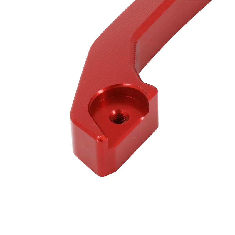 Poignées passager arrière Yamaha MT-07 700 2014-2017 aluminium CNC anodisé rouge AVOC - vue 2