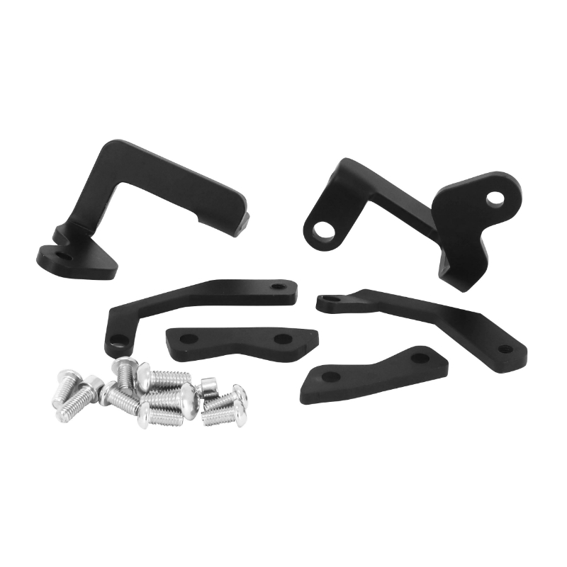 Poignées passager arrière Yamaha MT-07 700 2014-2017 aluminium CNC anodisé rouge AVOC - vue 3